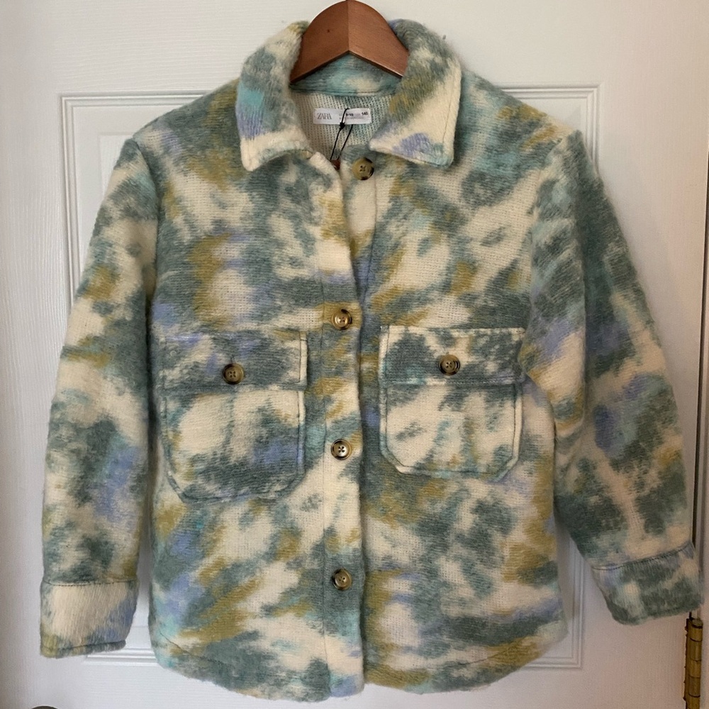 NWT Zara Fuzzy Shacket